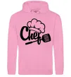 Женская толстовка (худи) Chef hat Розовый фото