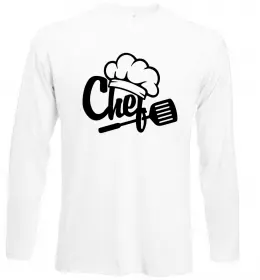 Лонгслів Супер Шеф Білий фото