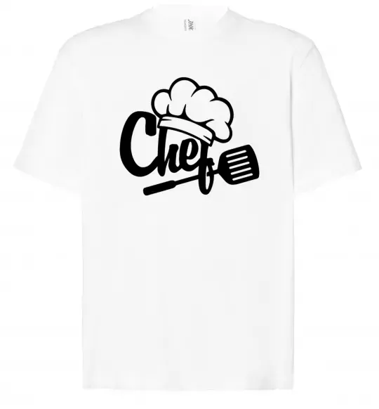 Футболка Оверсайз Chef hat Белый фото