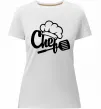 Женская премиум футболка Chef hat Белый Женская премиум футболка Chef hat Белый фото