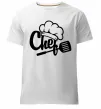 Чоловіча преміум футболка Chef hat Білий фото