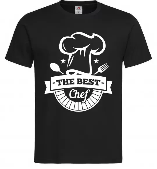 Чоловіча футболка The best chef Чорний фото