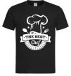 Чоловіча футболка The best chef Чорний фото