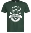 Чоловіча футболка The best chef Темно-зелений фото
