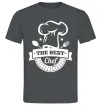 Чоловіча футболка The best chef Графіт фото