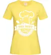 Жіноча футболка The best chef Лимонний фото
