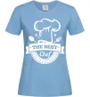 Жіноча футболка The best chef Блакитний фото