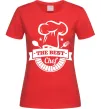 Жіноча футболка The best chef Червоний фото