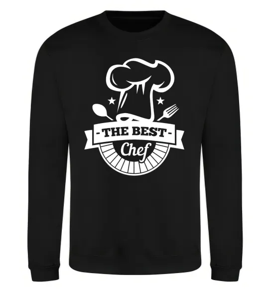 Світшот The best chef Чорний фото