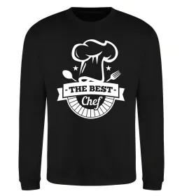 Свитшот The best chef Черный фото