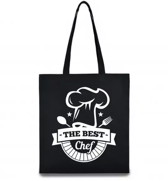Эко-сумка The best chef Черный фото