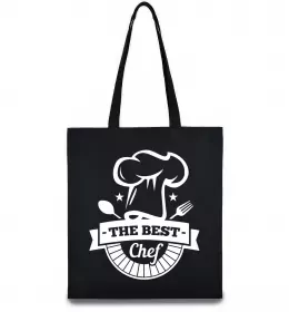 Эко-сумка The best chef Черный фото