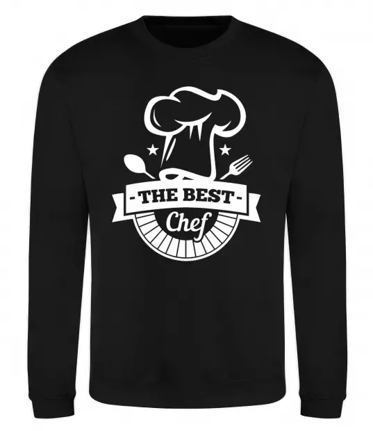 Світшот The best chef Чорний фото