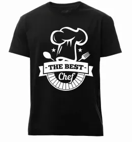 Чоловіча преміум футболка Так, шеф! Чорний фото