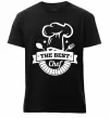 Мужская премиум футболка The best chef Черный фото