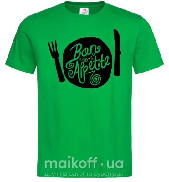 Чоловіча футболка Bon appetite Зелений фото