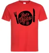Чоловіча футболка Bon appetite Червоний фото