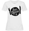 Жіноча футболка Bon appetite Білий фото