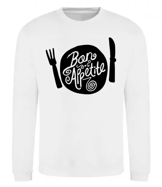 Свитшот Bon appetite Белый фото
