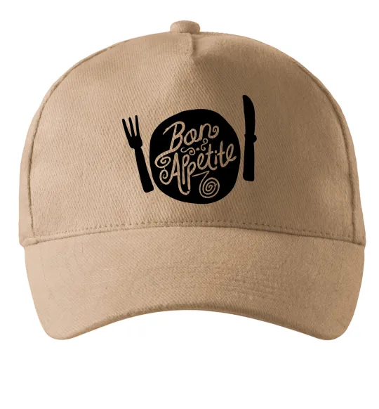 Кепка Bon appetite Пісочний фото