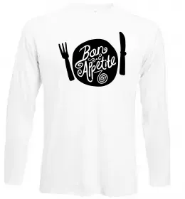 Лонгслів Супер Шеф Білий фото