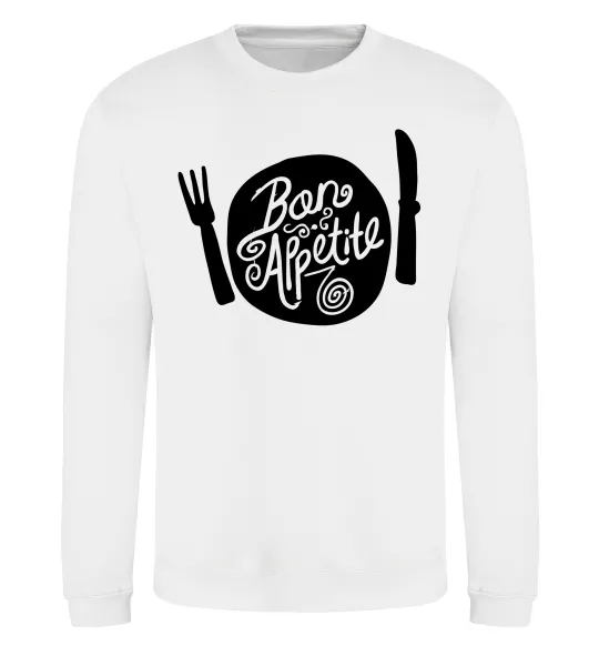 Світшот Bon appetite Білий фото