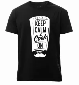 Мужская премиум футболка Keep calm and love cats Белый фото