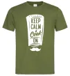 Мужская футболка Keep calm and cook on Оливковый Мужская футболка Keep calm and cook on Оливковый фото