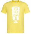 Мужская футболка Keep calm and cook on Лимонный Мужская футболка Keep calm and cook on Лимонный фото