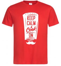 Мужская футболка Keep calm and cook on Мужская футболка Keep calm and cook on