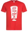 Мужская футболка Keep calm and cook on Красный Мужская футболка Keep calm and cook on Красный фото