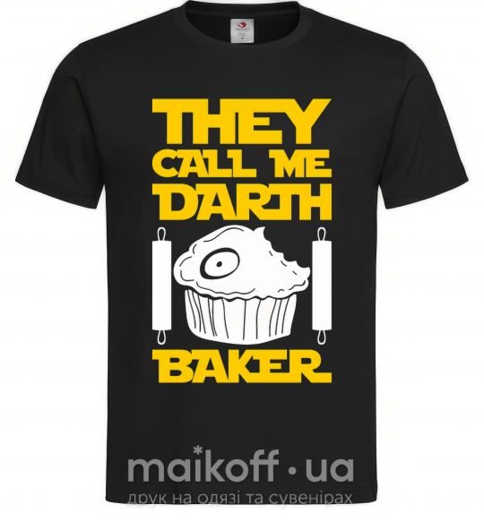 Чоловіча футболка They call me Darth Baker Чорний фото