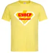 Чоловіча футболка Супер менеджер лого Лимонний фото