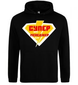 Женская толстовка (худи) Супер менеджер лого