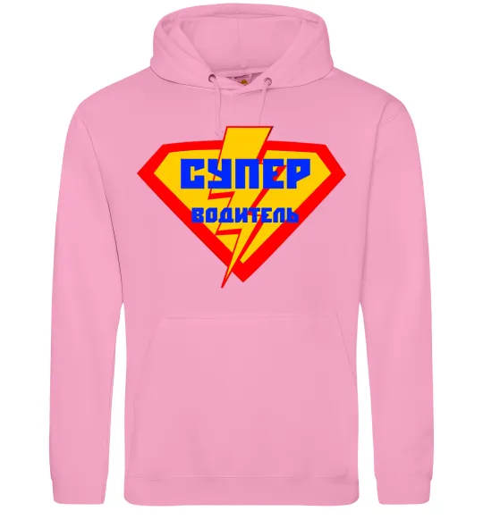 Женская толстовка (худи) Супер водитель логотип Розовый фото