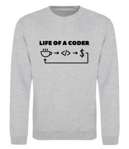 Свитшот Life of a coder