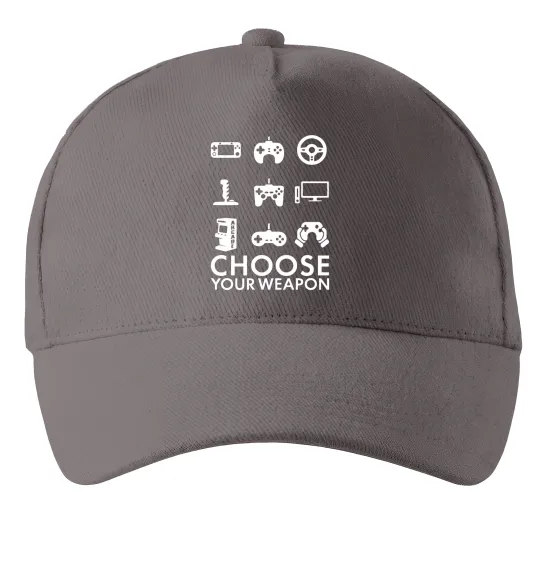 Кепка Choose your weapon Серый фото