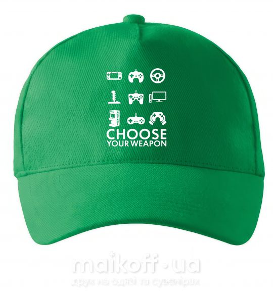 Кепка Choose your weapon Зелений фото