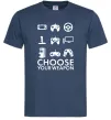 Мужская футболка Choose your weapon Темно-синий Мужская футболка Choose your weapon Темно-синий фото