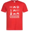 Мужская футболка Choose your weapon Красный Мужская футболка Choose your weapon Красный фото
