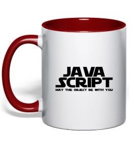 Чашка с цветной ручкой May the object be with you