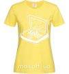 Жіноча футболка Ноут Лимонний фото