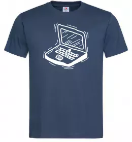 Мужская футболка Ноут Темно-синий фото