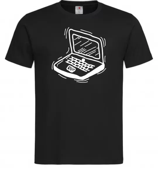 Чоловіча футболка Ноут Чорний фото