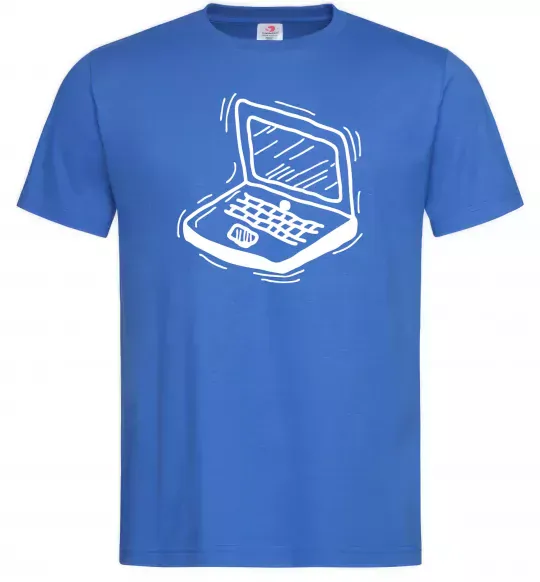 Чоловіча футболка Ноут Яскраво-синій фото