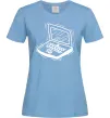 Жіноча футболка Ноут Блакитний Жіноча футболка Ноут Блакитний фото