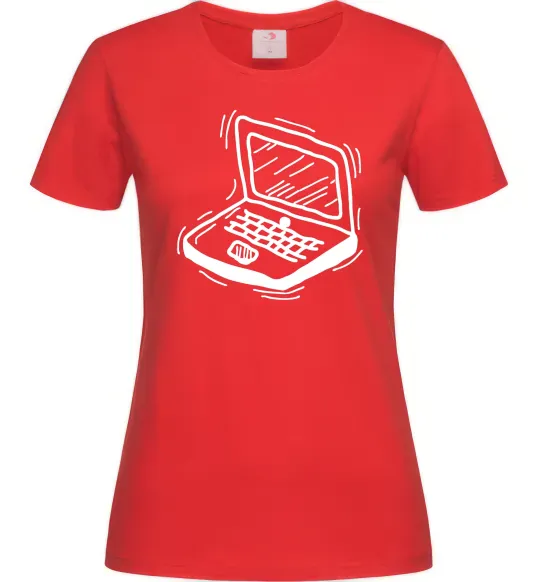 Жіноча футболка Ноут Червоний фото