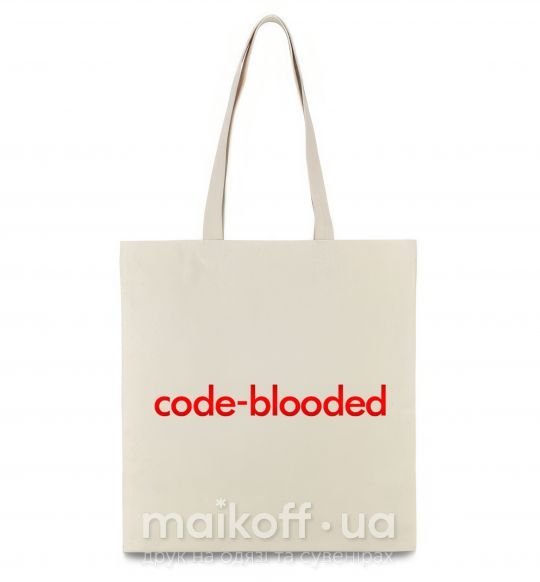 Еко-сумка Code blooded Бежевий фото