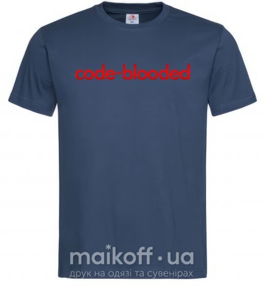 Чоловіча футболка Code blooded Темно-синій фото