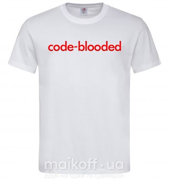 Чоловіча футболка Code blooded Білий фото